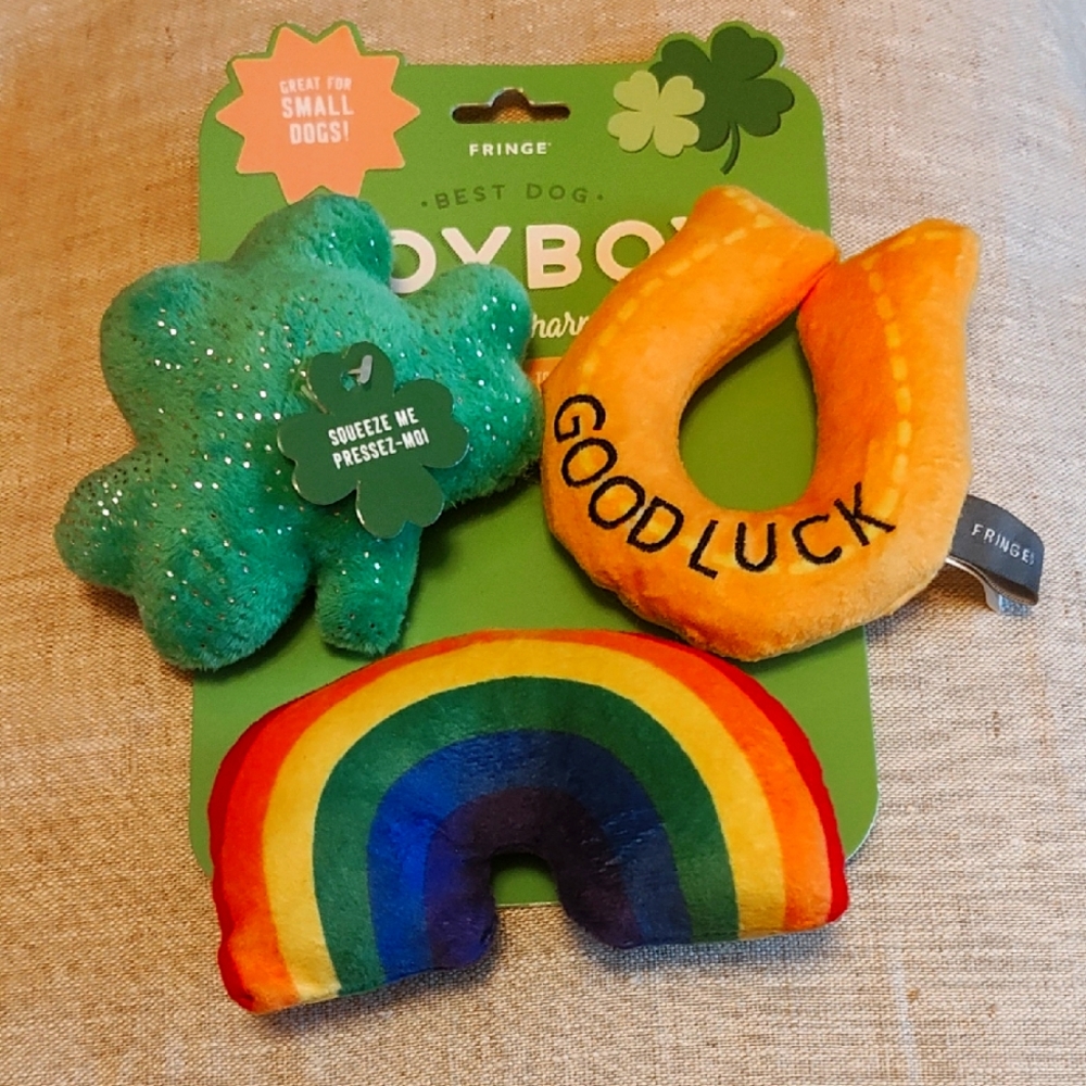 PETS: LUCKY CHARMS  🌈 DOG TOY SET